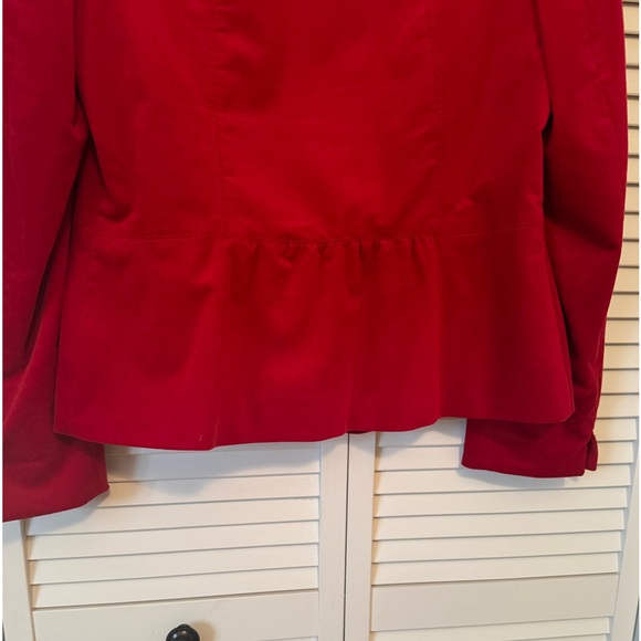 Talbots Red Velveteen blazer. Size 14 - Picture 5 of 7